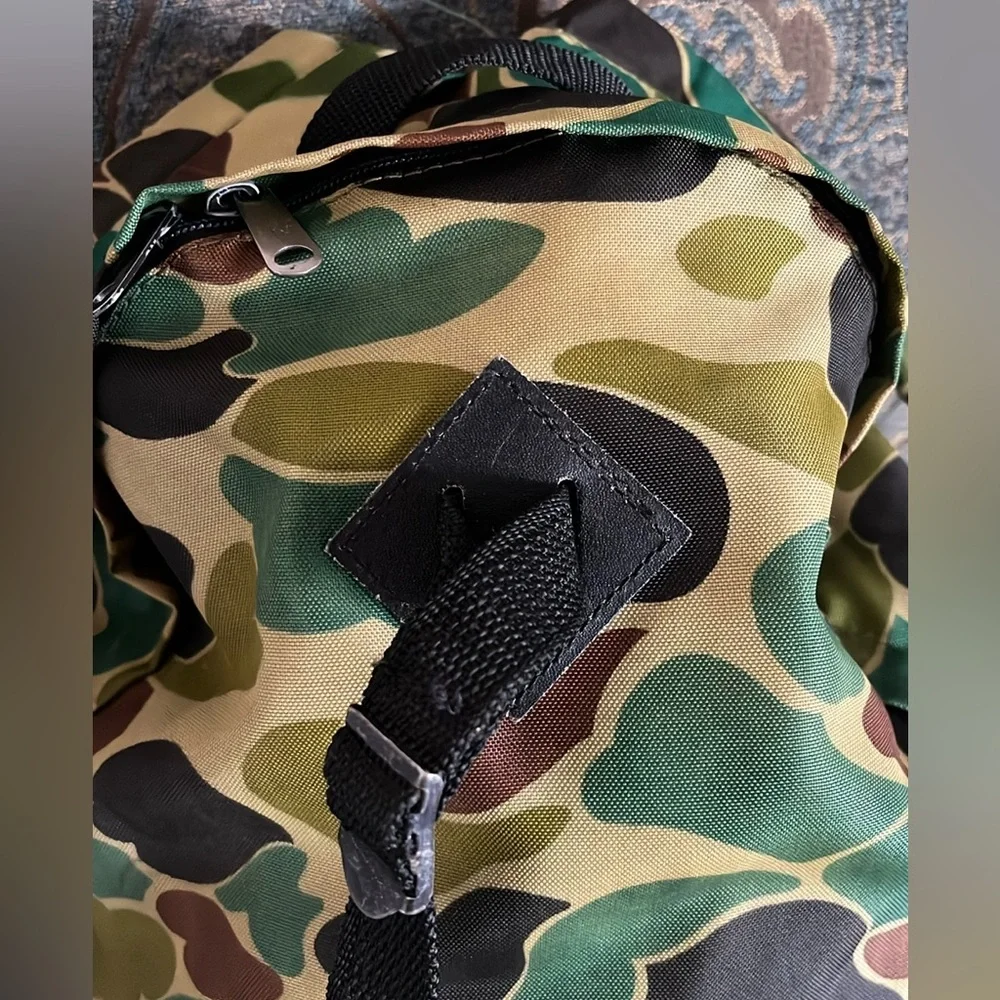 Vintage Camo Backpack Camel Cigarettes Camouflage Backpack Hiking School Bag